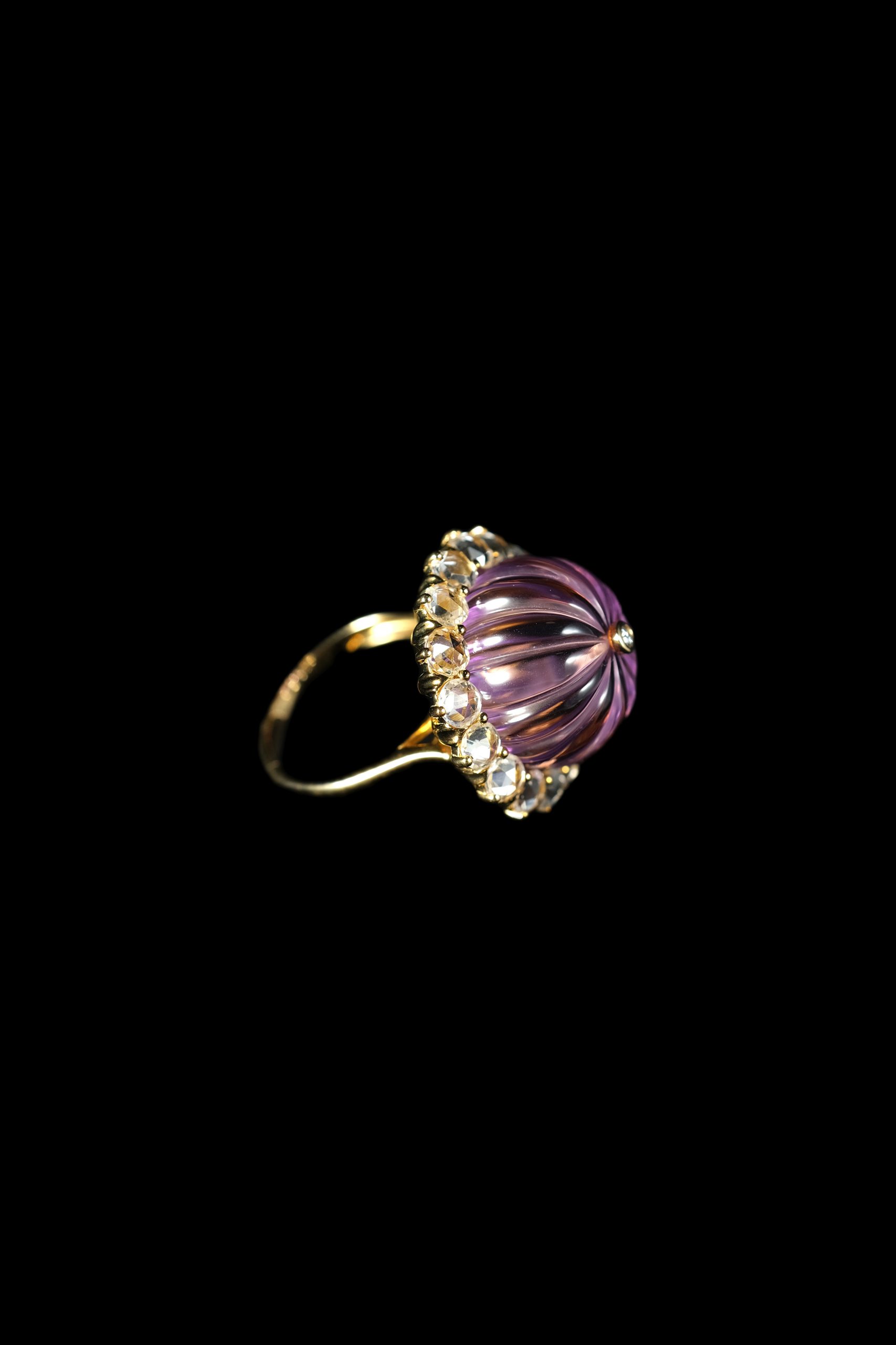 Amethyst Sunflower Pumpkin Ring - Image 2